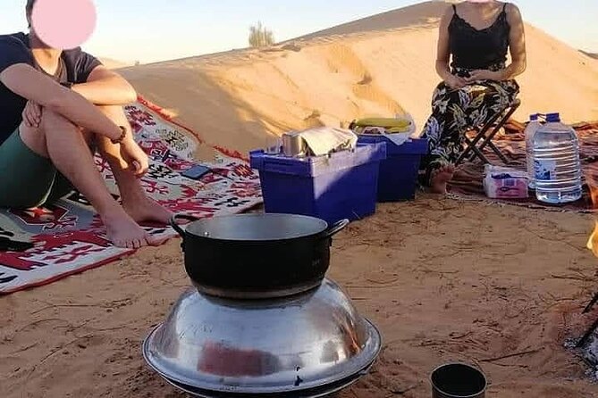 2 days tour to Douz & Ksar Ghilan oasis. and an overnight in the sahara under bedouin tent .. Dinner in the camp, Private Jeep - with english speaking guide. - A night under a Bedouin-style tent