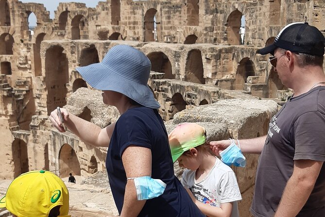 Daytrip to Kairouan and El Jem Colosseum - Standing beneath the El Jem amphitheater