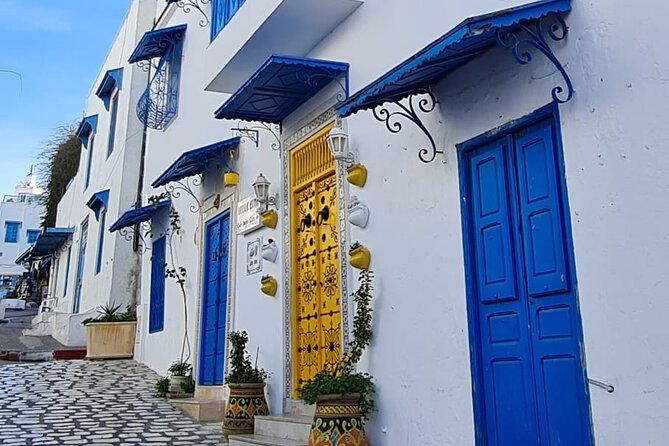 Blue doors and whitewashed walls in the lanes of Sidi Bou Said